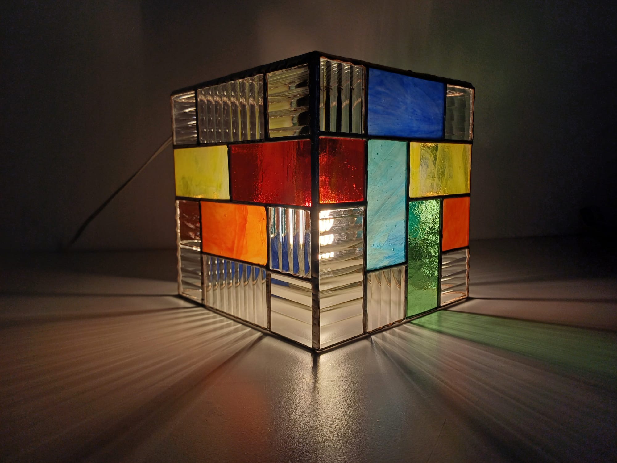 Seval Design vitray küp lamba